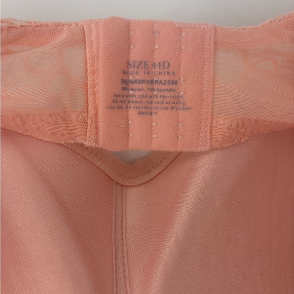 Wireless T-shirt bra Coral Pink Bra 44C Women's Casual Soft Cup Bra - Picture 3 of 5